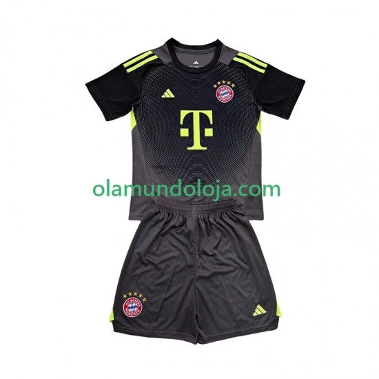 Camisola Bayern de Munique Guarda-redes Criança Equipamento Terceiro 2025-2026 Manga Curta